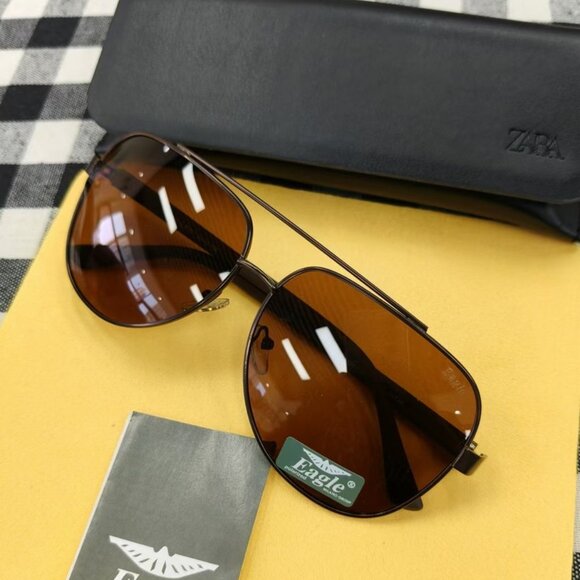 Eagle Polarized Aviator Sunglasses | Gently Used, Great Condition - Picture 2 of 5
